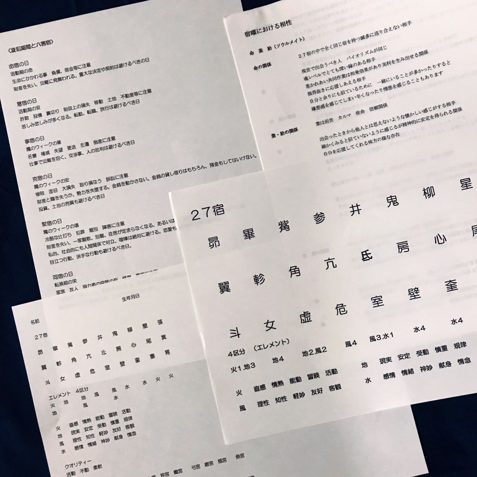 宿曜占星術 相性 結婚 恋愛 仕事
