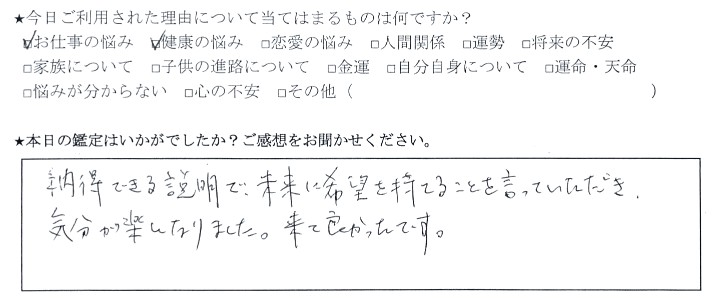 下北沢 四柱推命 占い感想