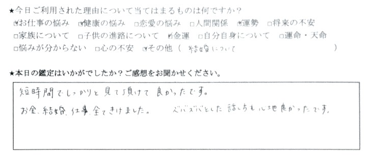 下北沢 占い お金の不安 口コミ